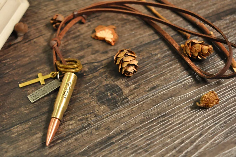 Ожерелье унисекс из кожи и микрофибры в стиле ретро | Украшения аксессуары