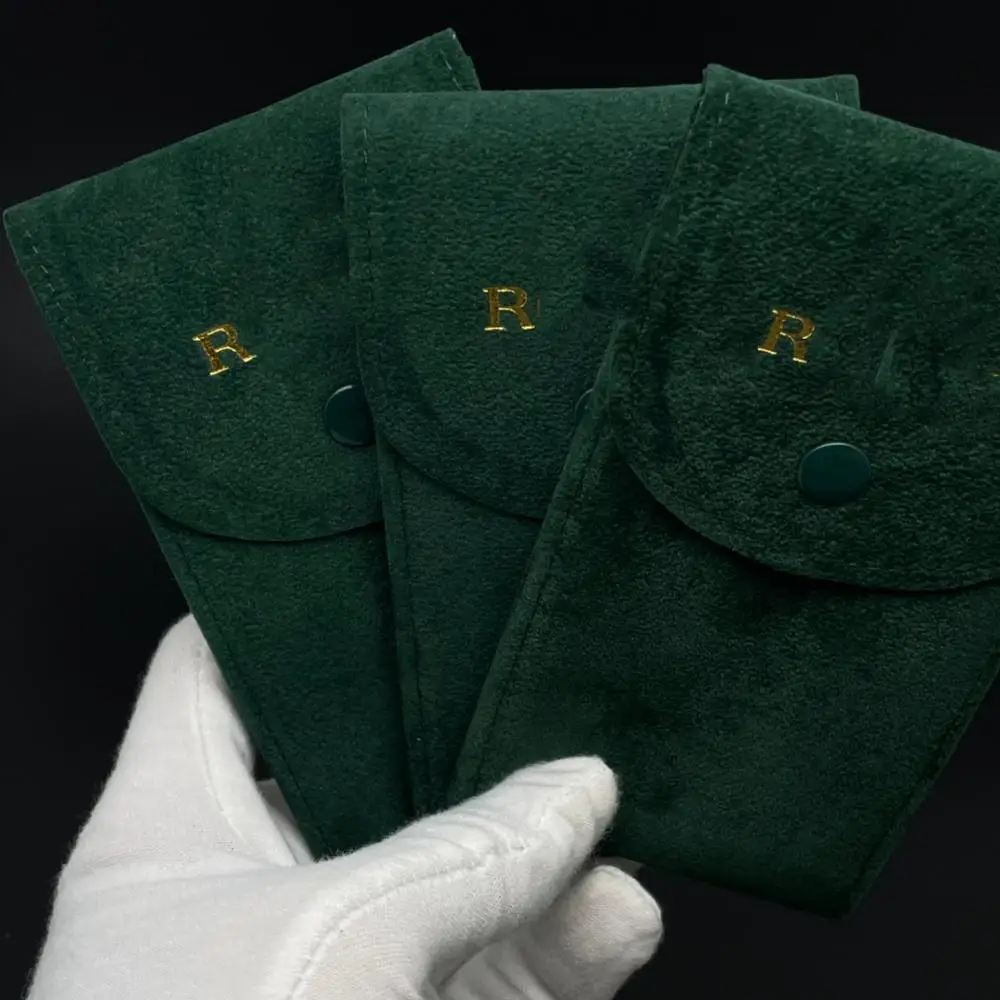 

Top Quality Superfibers Watch Protect Bag green Color Mechanical Travel Watch Storage Boxes Case