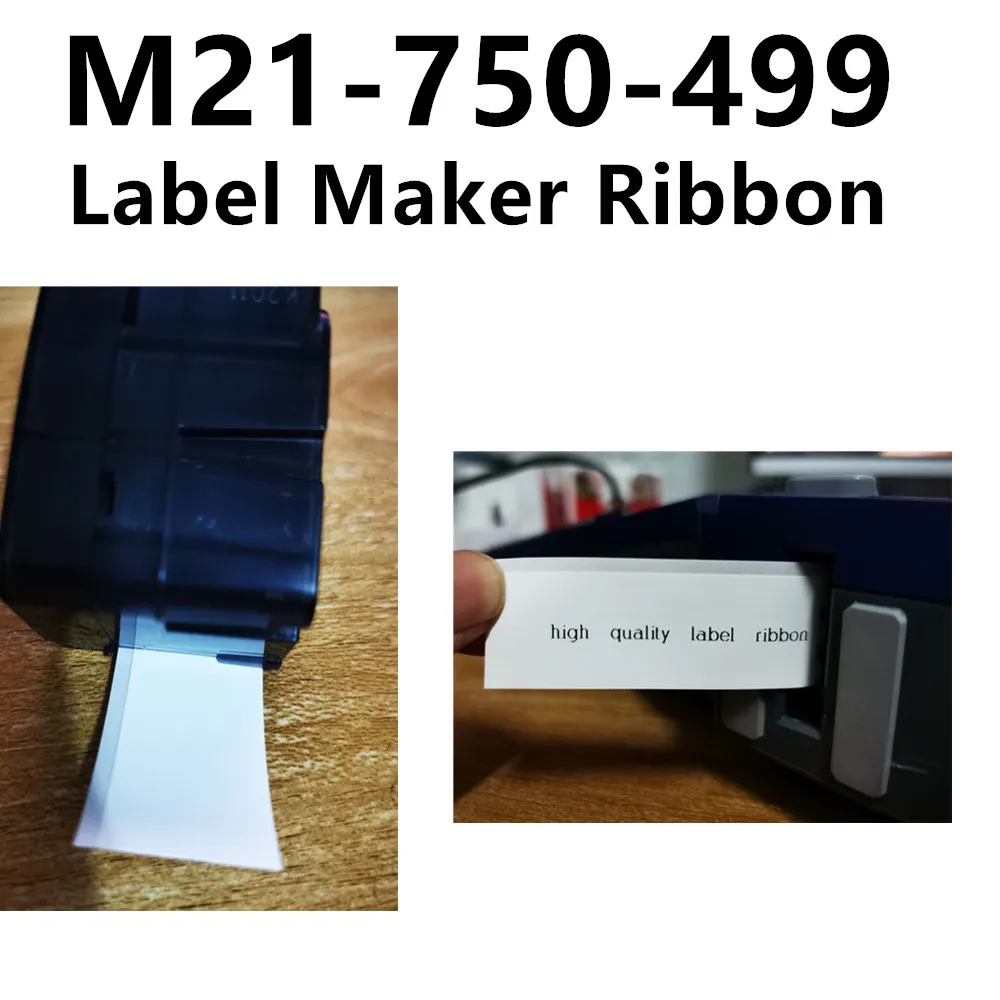 10PK M21 750 499 ярлык производитель ленты запечатанных лент для черная и белая 4 9 м