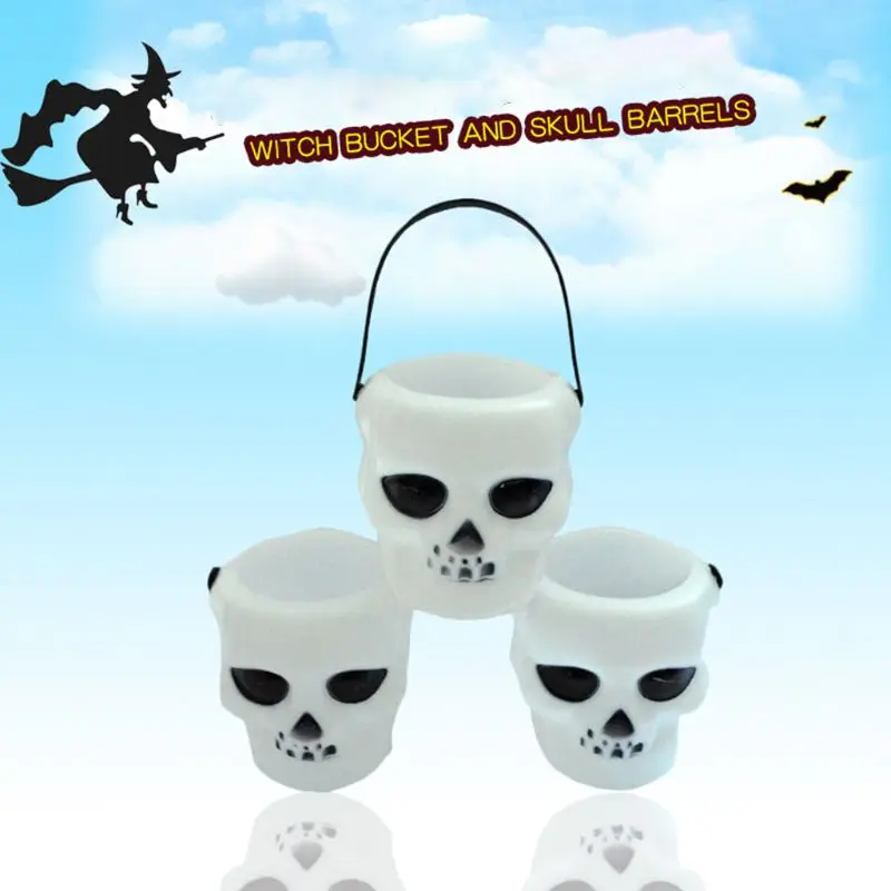 20 pcs Mini Candy Kettles Witch Skeleton Cauldron Holder Pot for Halloween | Дом и сад