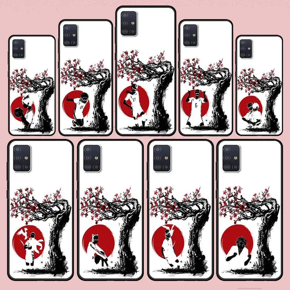 

Silicone Phone Case For Samsung Galaxy A51 A52 A32 A71 A72 5G A12 A31 A21s A02s A11 A41 A01 A02 Soft Cover Anime Haikyuu Oya