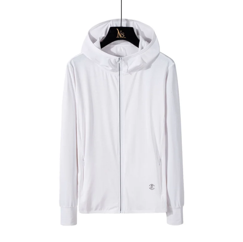 

2021 New Autumn Jacket Casual Solid Windbreaker Zipper Thin Hooded Coat Slim Fit Jacket Outwear Male