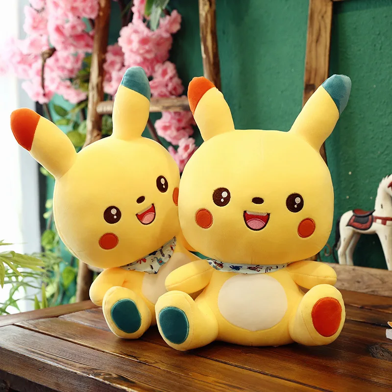 Высокое качество каваи Пикачу плюшевая игрушка милая по мотивам мультфильма