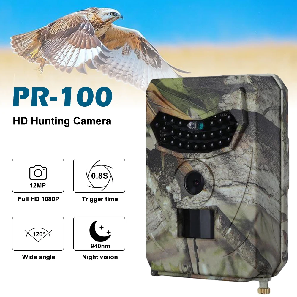 Базовая камера для слежения на охоте Outlife PR 100 12MP 1080P Водонепроницаемая дикая