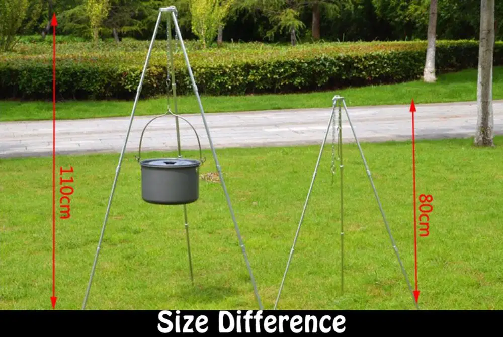 Camping Cooking Lantern Tripod Camp Fire Dutch Oven Pot Pan Holder | Спорт и развлечения