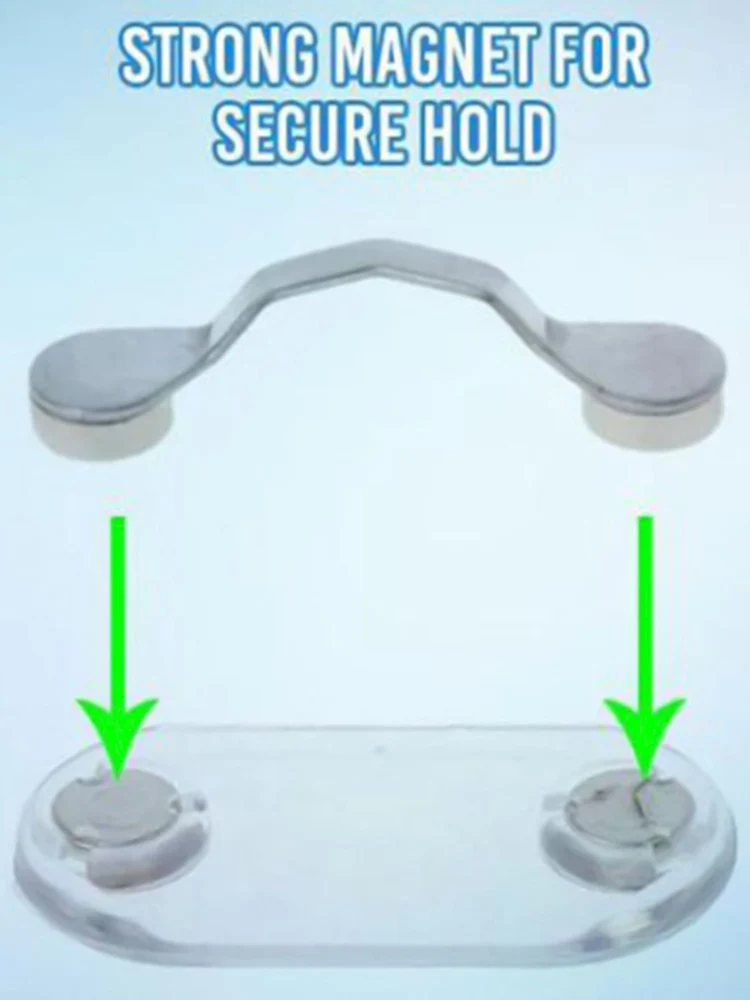 

1pc Removable Glasses Headphone Badge Holder Magnetic Glasses Holder Clip Sunglasses Headset Line Clip Hang Magnetic Clip Buckle