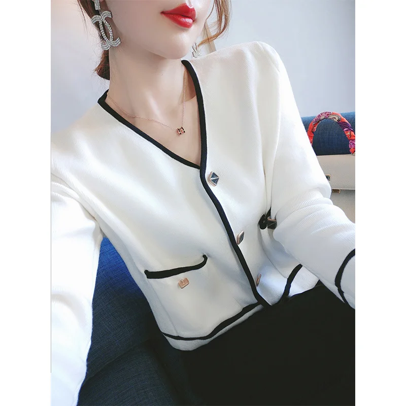 

Свитер женский осенний трикотажный, теплый, однотонный