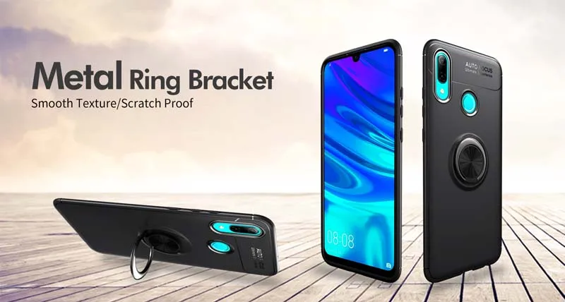 Чехол для huawei P Smart Plus, Силиконовый противоударный чехол для автомобильного кольца, чехол для huawei NOVA 2 Lite 2s 2i 3 3i 4 4e 5i 5 Pro