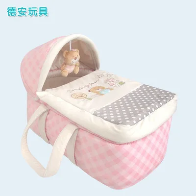 

Детская кроватка, портативная съемная и моющаяся кроватка, дорожная кровать для детей, детская фланелевая хлопковая бархатная Колыбель