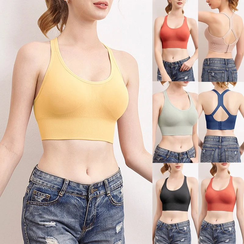 

Women Sports Bra Push Up Crop Top Female Fitness Gym Bra Hollow Breathable Top Sexy Running Yoga Bra