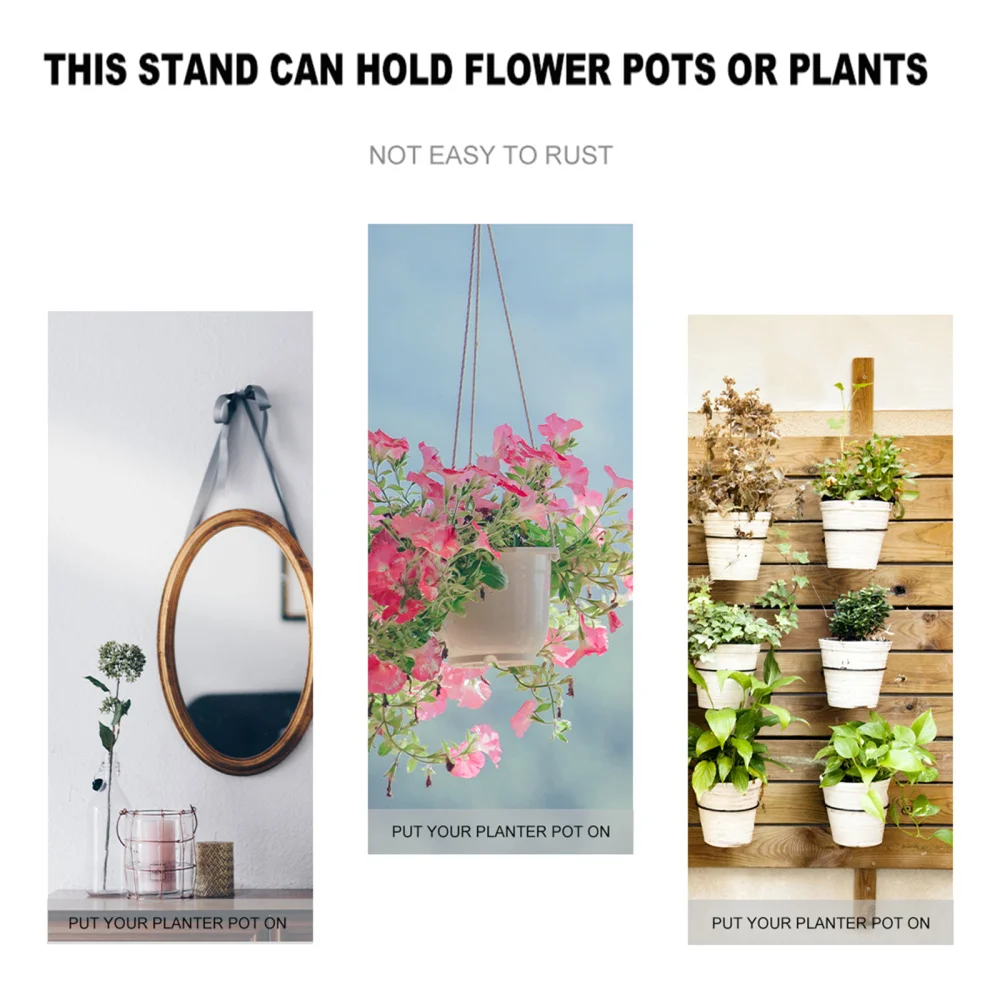 

Hanging Flower Pot Heavy Duty Wall Hanging Decor Flower Bucket Wall Planter