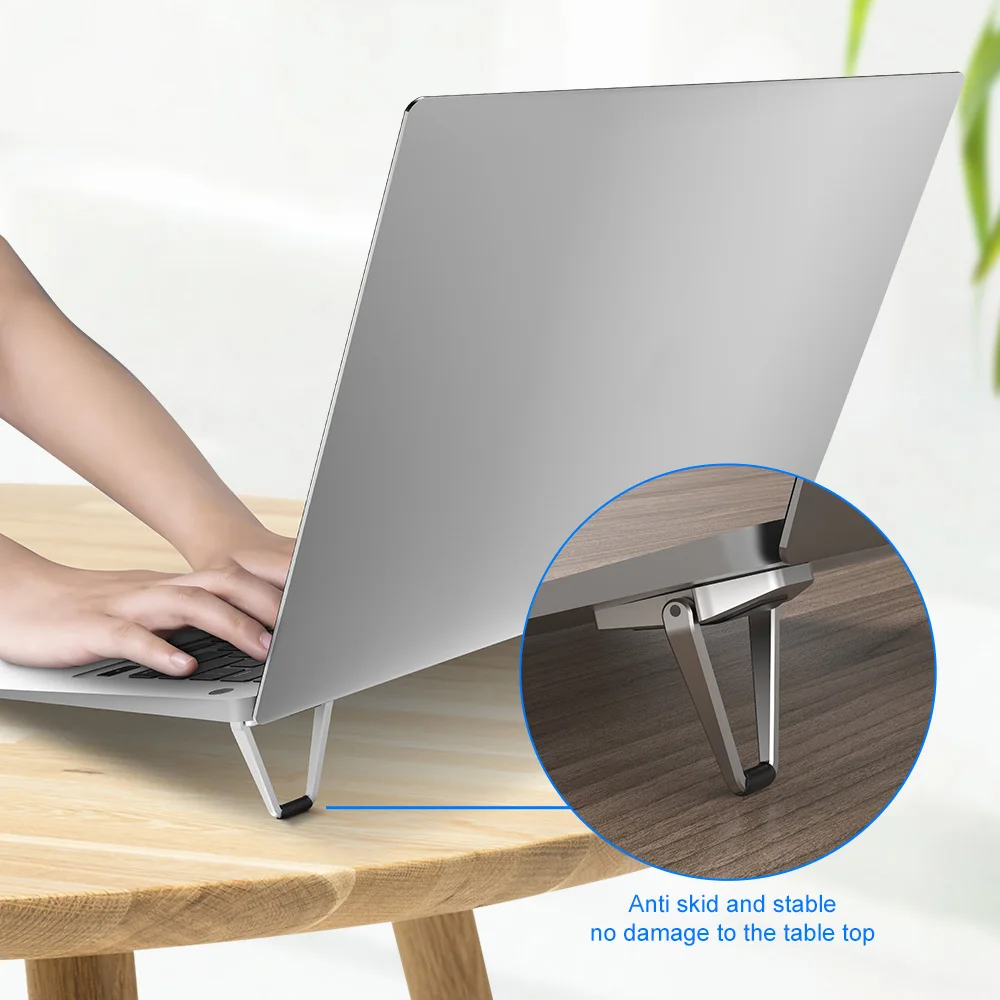 

2PCS Computer Stand Laptop Stand Suitable For Macbook Pro Air DELL Accessories Metal Foldable Laptop Stand Base