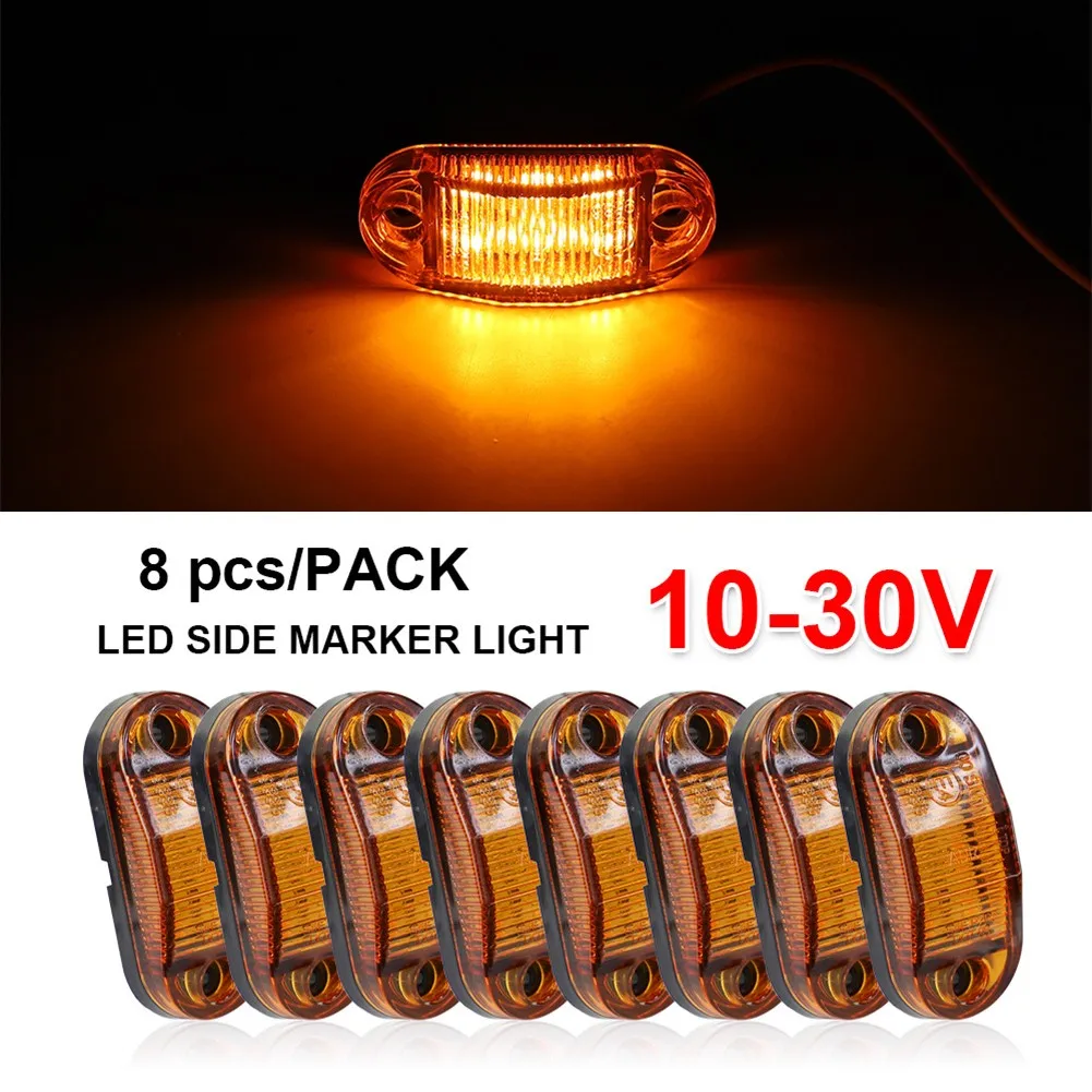 

8 шт., автомобисветильник светодиодные габаритные огни, 6 светодиодов