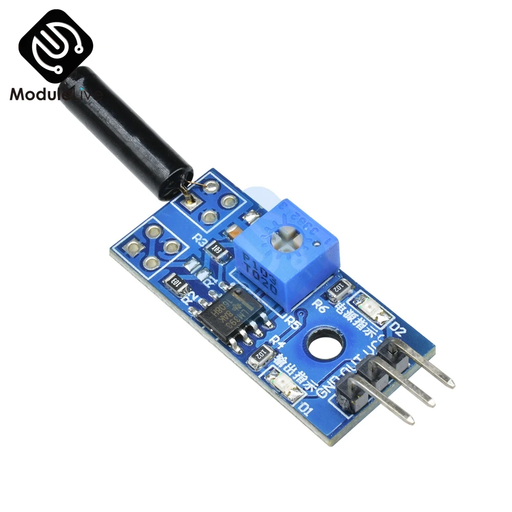 DC 3 V-5 V Высокочувствительный переключатель вибрации LM393 переключатель датчика вибрации модуль инструменты ударный переключатель для ардуино вентилятор авто автомобиль