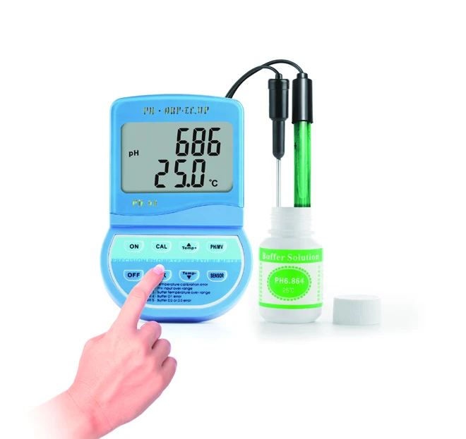 

Новый дизайн, pH/ORP/измеритель температуры, встроенные микропроцессорные чипы