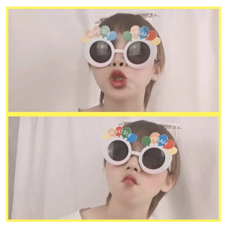 

Birthday Party Sunglasses Funny Birthday Glasses Tropical Fancy Dress Favors Fun Summer Party Photo Booth Props Supplies