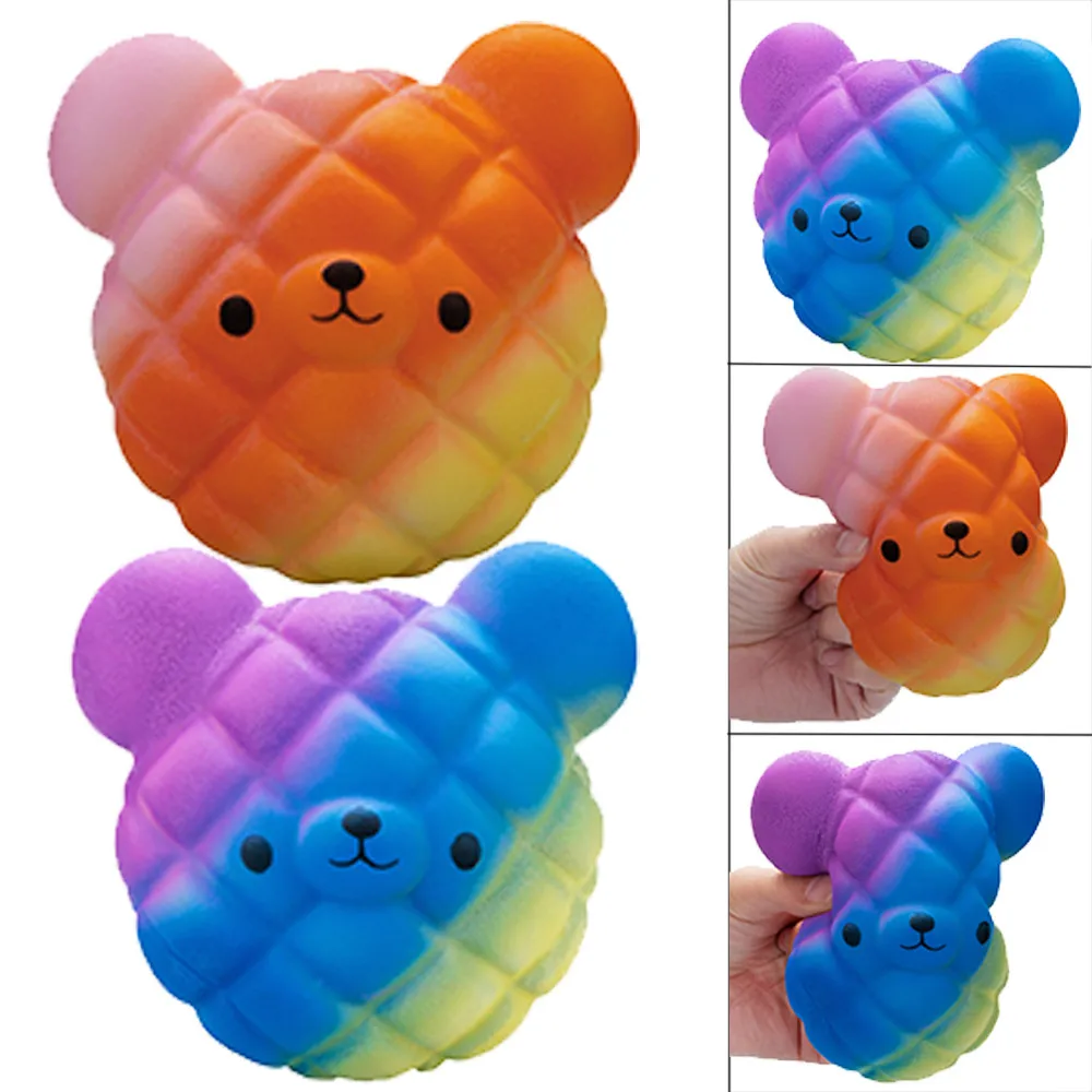 Кавайный мультяшный медведь сжимающийся медленно поднимающийся телефон ремни