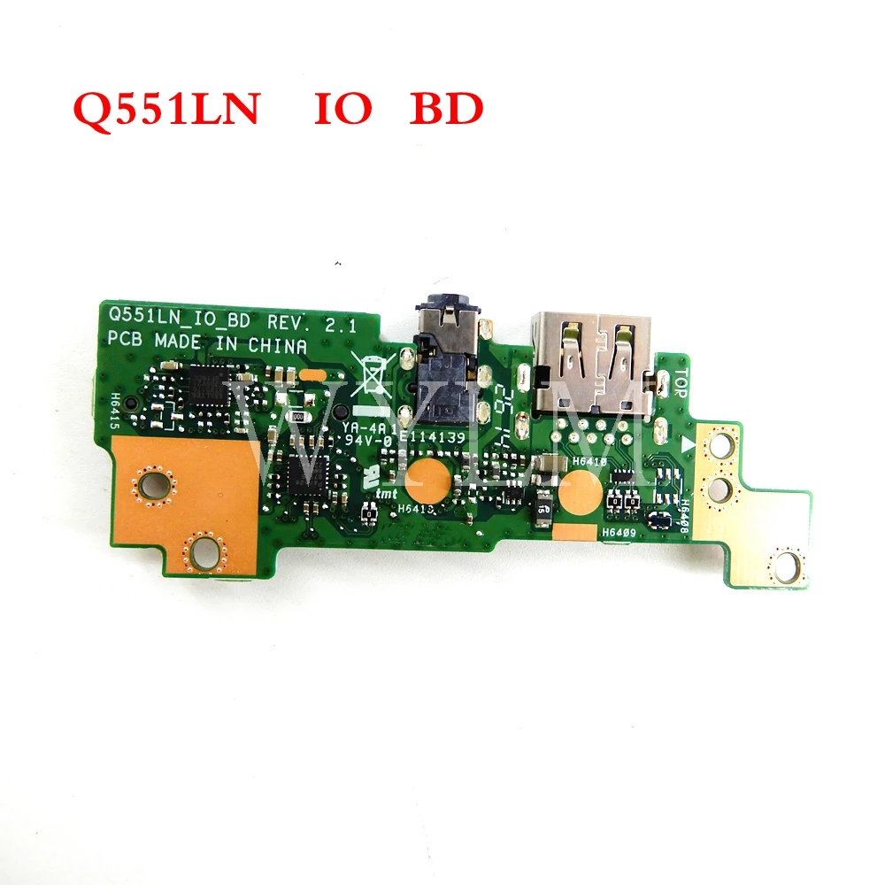 Q551LN IO BD REV2.1 для ASUS Q551L Q551LA Q551LNB Q551LB аудио Плата USB плата|Компьютерные кабели и