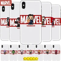 marvel avengers hero name transparent phone case for xiaomi redmi 11lite ultra 10x 9 8a 7 6 a pro t 5g k40 anime protect cover s