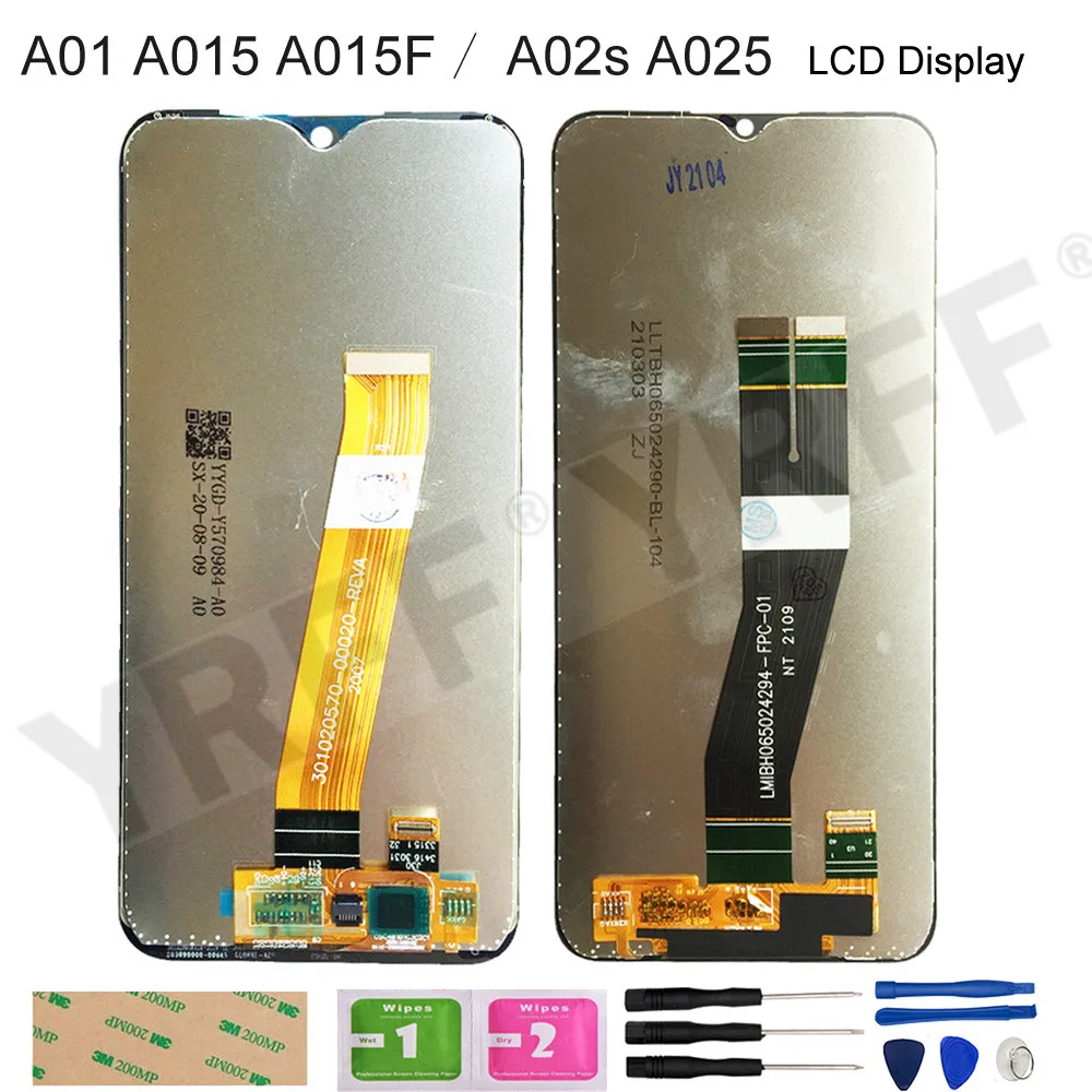 

For Samsung Galaxy A01 A015 A015F A02s A025 LCD Display With Touch Screen Digitizer Assembly Repair Parts OLED TFT Good Quality