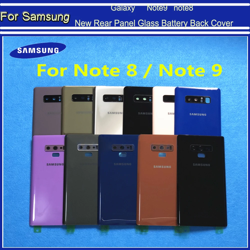 Note9 8 Новая задняя панель Стекло батарея крышка для Samsung Galaxy Note 9 N960 N960F N950 N950F N950FD