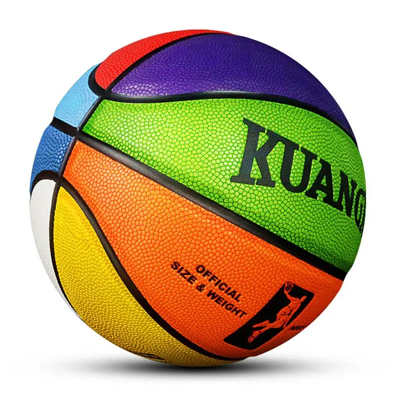 Good Quality Colorful Size 7 Basketball Pu For Indoor And Outdoor Wear-Resistant Training Competition