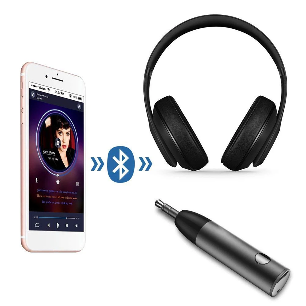 Автомобильный мини Bluetooth приемник беспроводной вспомогательный адаптер громкой