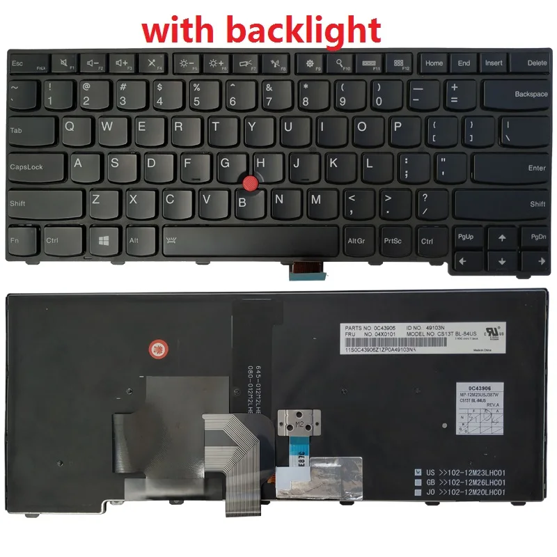 new us keyboard for thinkpad l440 l450 l460 t431 t431s t440 t440p t440s t450 t450s e431 e440 us laptop keyboard free global shipping