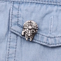 disney brooch star wars lapel pin spaceship metal badge fashion retro jewelry couple clothing decoration bag accessories
