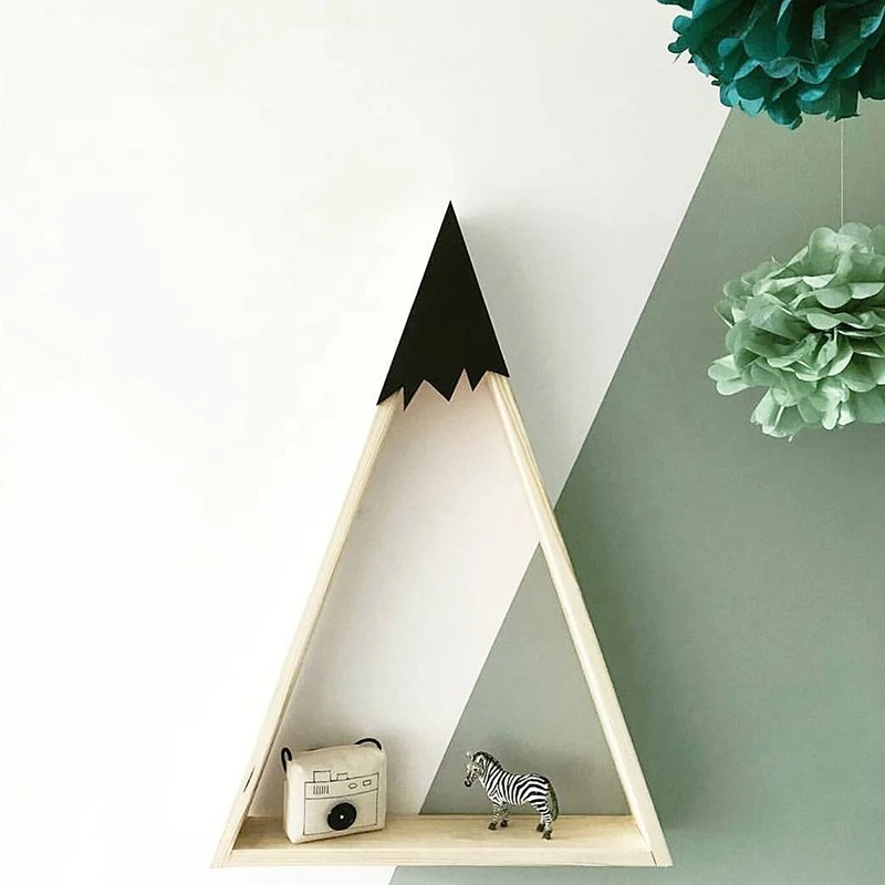 2 шт./компл. стены детской комнаты деревянный снег горная полка детская комната