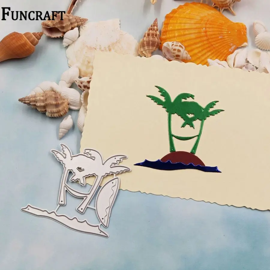 Маленькая морская островка дерево тиснение металлическая резка штампы Kscraft