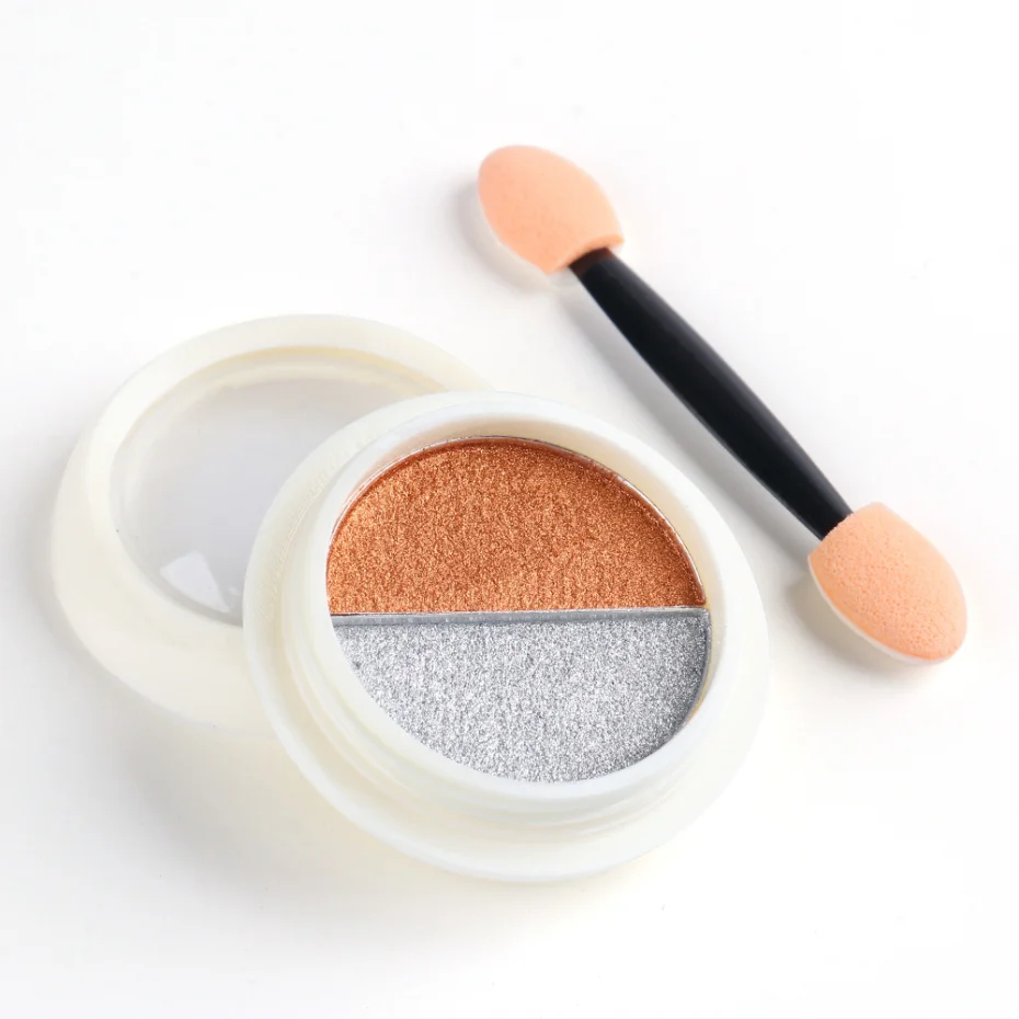 1 коробка твердый волшебный зеркальный порошок Бронзовый Золотой Блеск для