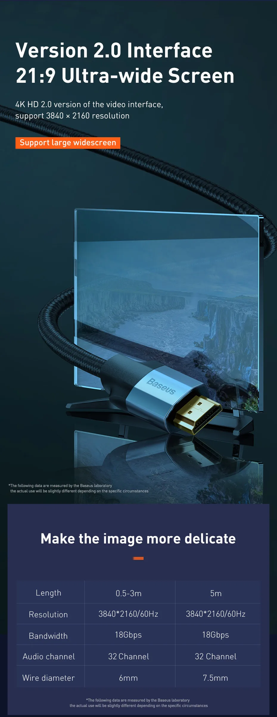 Baseus HDMI кабель 4K 60HZ HDMI к HDMI 2,0 удлинитель разветвитель Кабель для переключатель телевизора проектор ноутбук офис видео кабель HDMI
