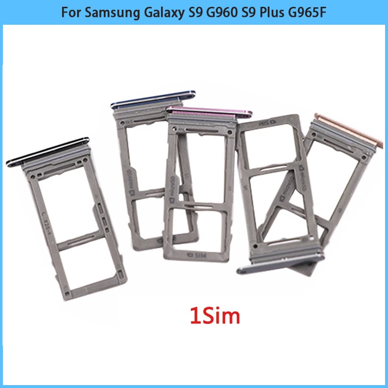 Оптом для Samsung Galaxy S9 + plus G9600 G9650 Sim лоток держатель двойной одной SIM карты Слот