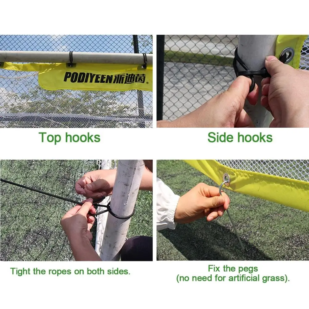 

7-11 Person Football Soccer Training Target Portable Practice Training Shot Goal Net Soccer Ball for Children Students Adult