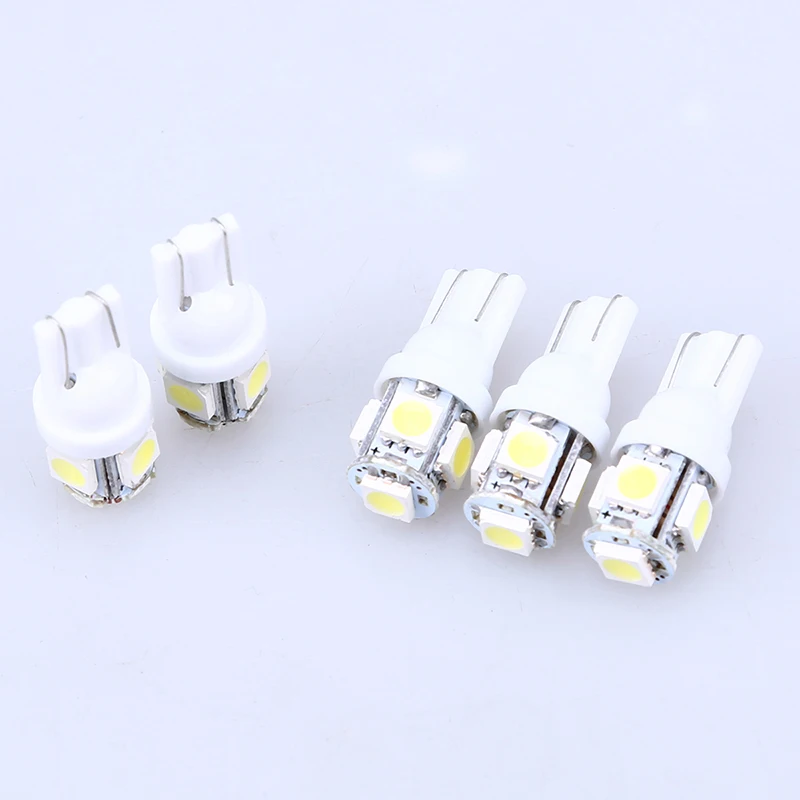 5 шт. Автомобильные светодиодные лампы POSSBAY T10 5SMD W5W 194 5050|Световая рейка/рабочее