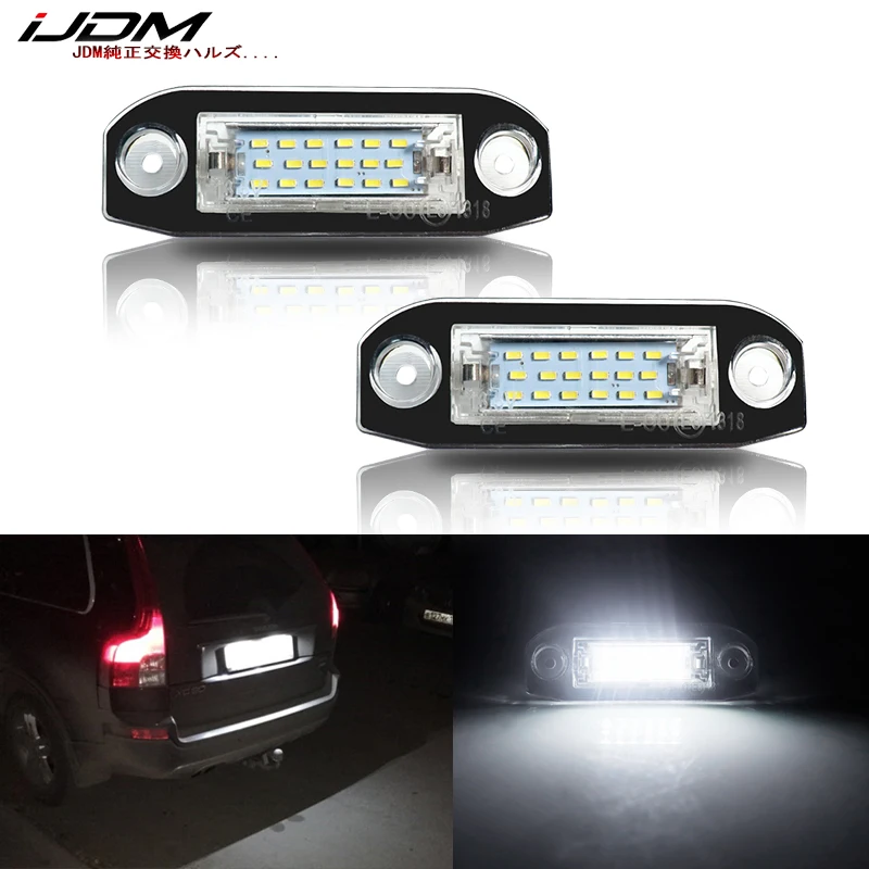 IJDM ксеноновый белый OEM Fit полный светодиодный светильник номерного знака для Volvo