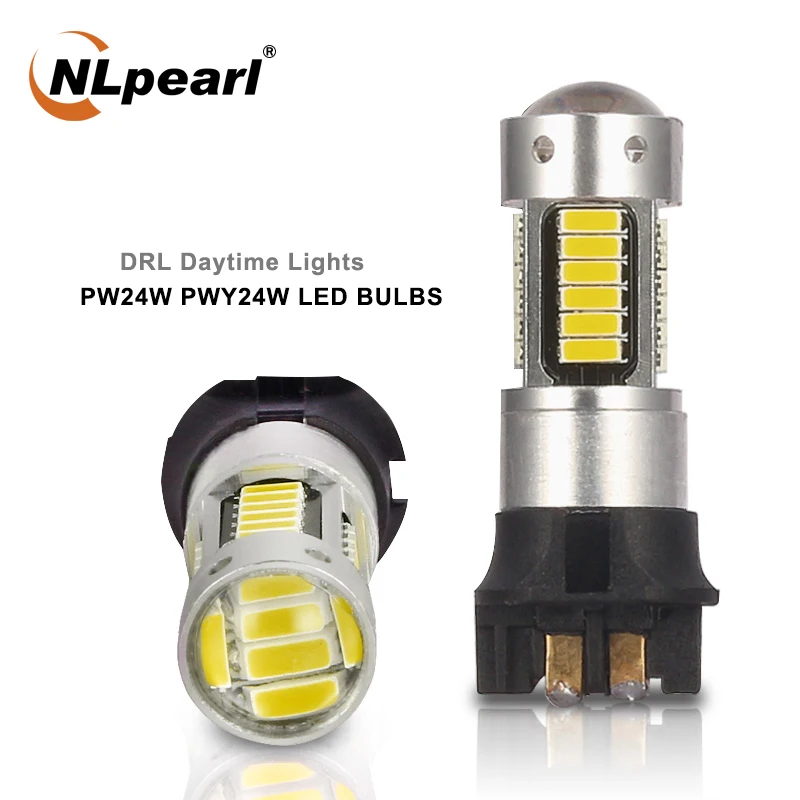 NLpearl 2x сигнальная лампа PW24W PWY24W светодиодных ламп супер яркий 30 SMD Pw24w Led Canbus для