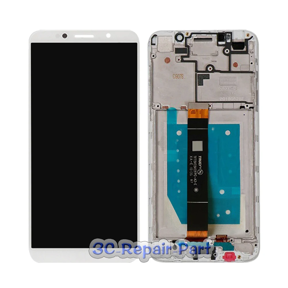 White With Frame Дисплей для Honor 7A 5,4" DUA-L22 ЖК-дисплей сенсорный экран Замена для Honor 7S DUA-LX2 L02 дисплей протестированный ЖК-дисплей версия RU - Цвет: White With Frame