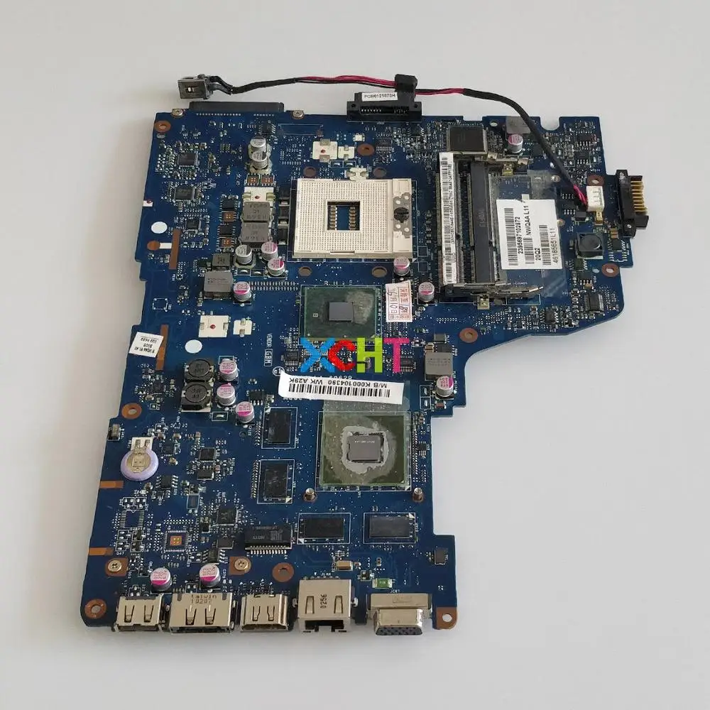 Материнская плата для ноутбука Toshiba Satellite A660 A665 K000104390 NWQAA LA-6062P Rev 2 0 GT330M системная