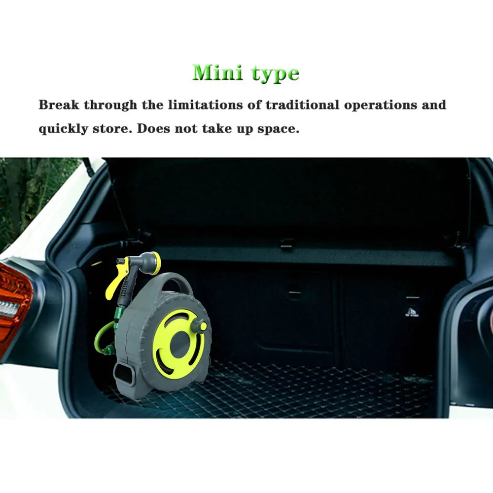 Портативный садовый шланг катушка многофункциональная насадка для полива