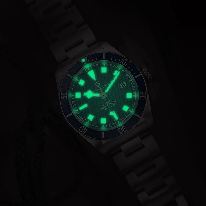 

PAGANI DESIGN BB58 Men's Watches 2021 Brand Luxury Mechanical Stainless Steel 100M Waterproof Sport Automatic Men Watch Luminous