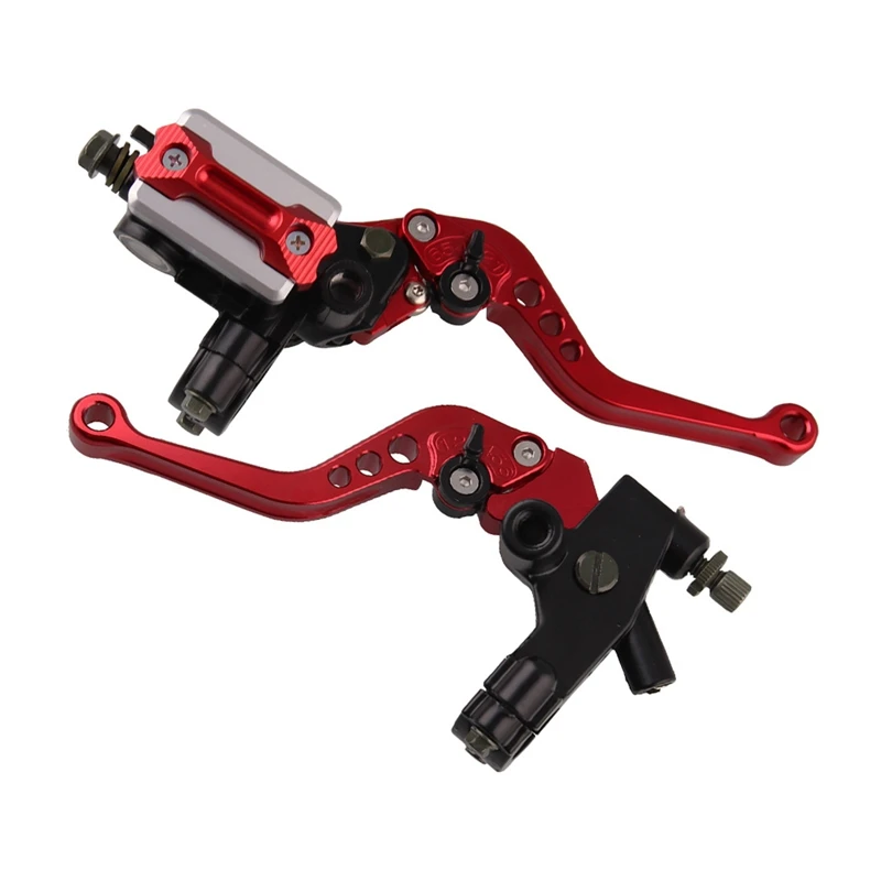 

1Pair Motorcycle Roller Adjustment Brake Clutch Levers Universal CNC Motorcycle Handlebar Hydraulic Brake Pump 22mm