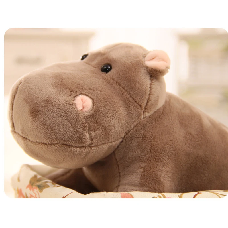 Новая плюшевая игрушка гиппопотам Детские успокаивание сна Бегемот заполнения