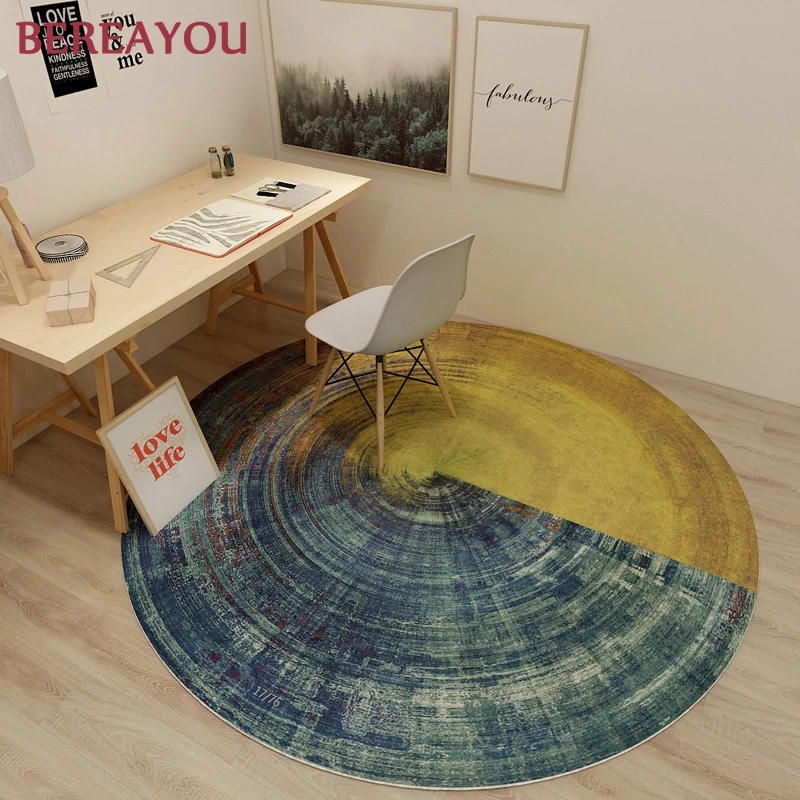 Роскошные ковры круглый ковер для детских игр и Ползания детской гостиной