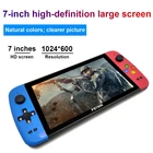 Игровая консоль PS7000, 7-дюймовая, четырехъядерная, HD ЖК-экран, 2021 + игр, портативная игровая консоль в стиле ретро