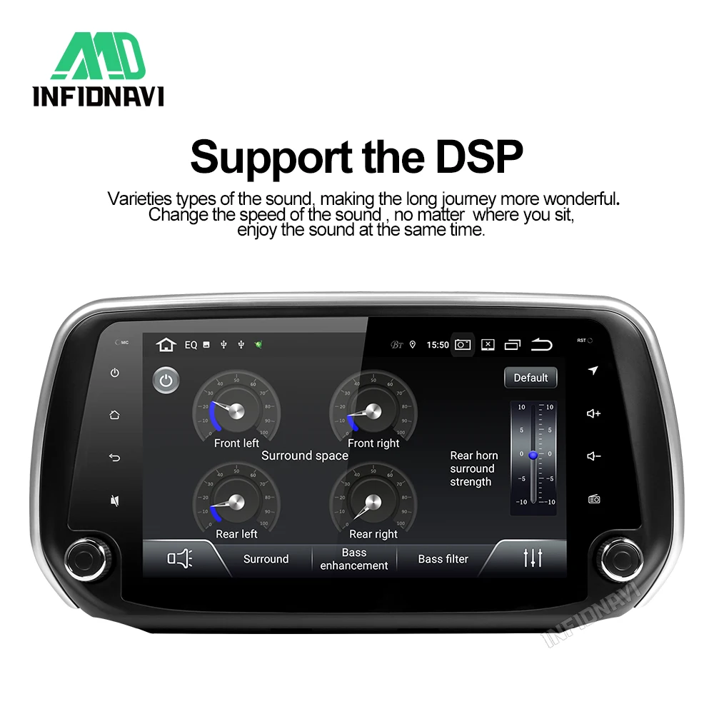 Android 9,0 2+ 32G автомобильный dvd для hyundai Santa Fe/ix45 gps навигация Радио Видео Стерео Мультимедиа Плеер ips экран