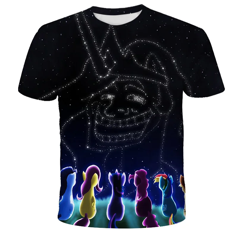 

Summer Unicorn T-shirt My Little Pony Girls Cute 4-14Ys Kids Tops T Shirt Cartoons Children Clothes