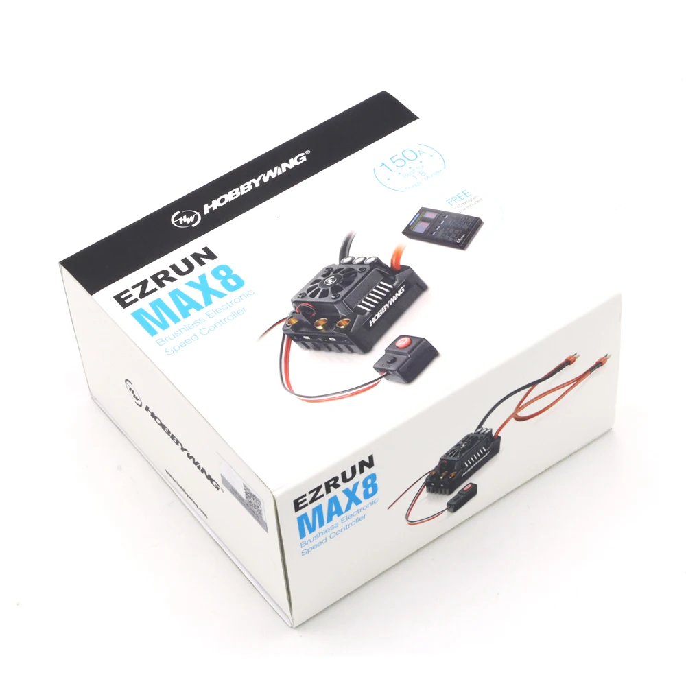 Hobbywing EzRun Max8 v3 150A водонепроницаемый бесщеточный ESC T/TRX штекер+ 4274 2200KV мотор+ светодиодный программируемый для 1/8 RC автомобиля грузовика