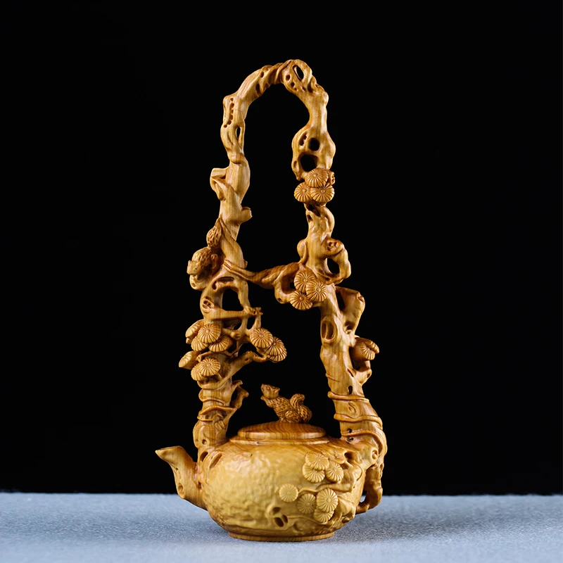 Чайник в виде белки диаметром 16 см китайском стиле креативные фигурки из массива